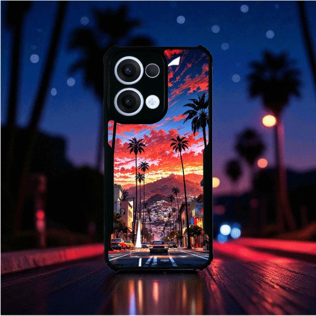 Palm City Nights Mobile Cover For OPPO Reno 13