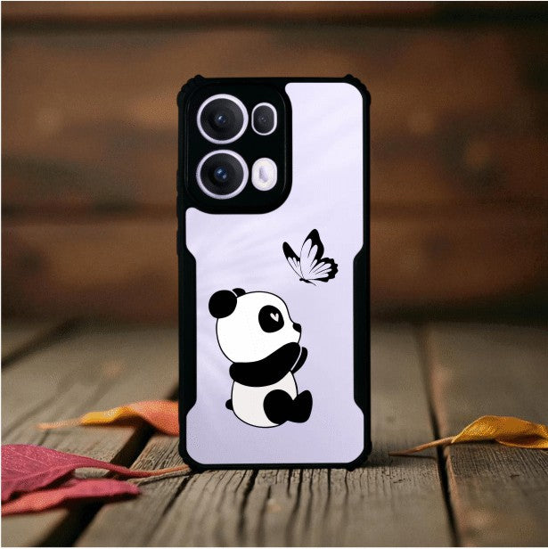 Panda and Butterfly Mobile Cover For Oppo Reno 13 Pro