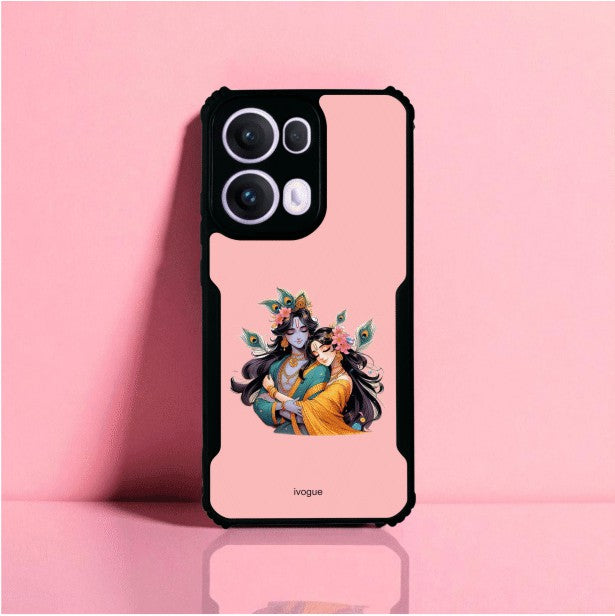 Radha Krishna Bliss Mobile Cover For Oppo Reno 13 Pro
