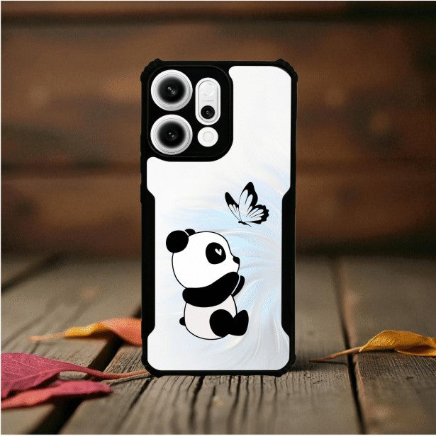 Panda and Butterfly Mobile Cover For OPPO Reno 14