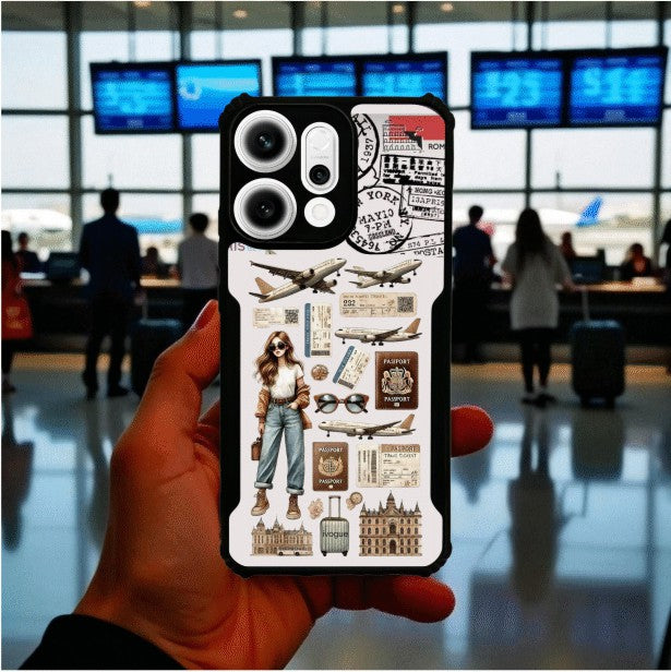 Travel Girl Vibes Mobile Cover For OPPO Reno 14