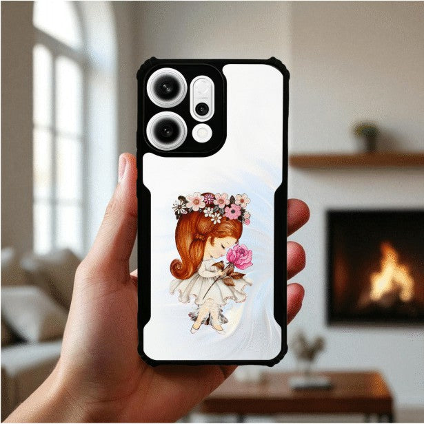Flower Girl Mobile Cover For OPPO Reno 14