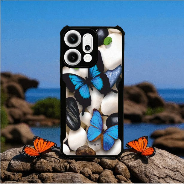 Blue Wings Beauty Mobile Cover For OPPO Reno 14 Pro