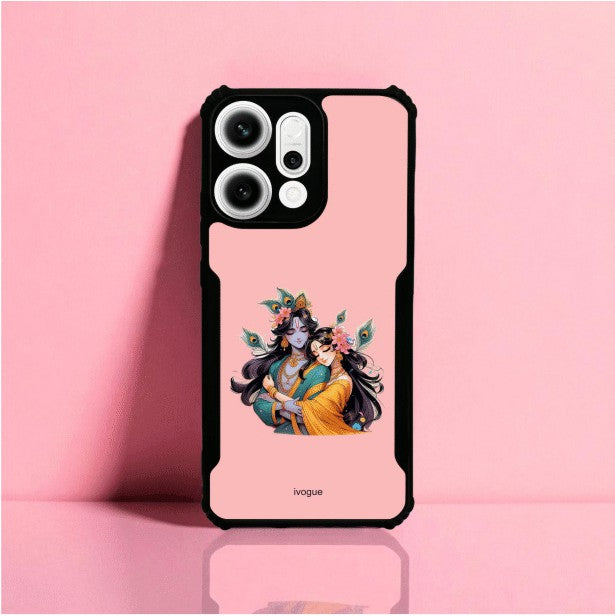 Radha Krishna Bliss Mobile Cover For OPPO Reno 14 Pro