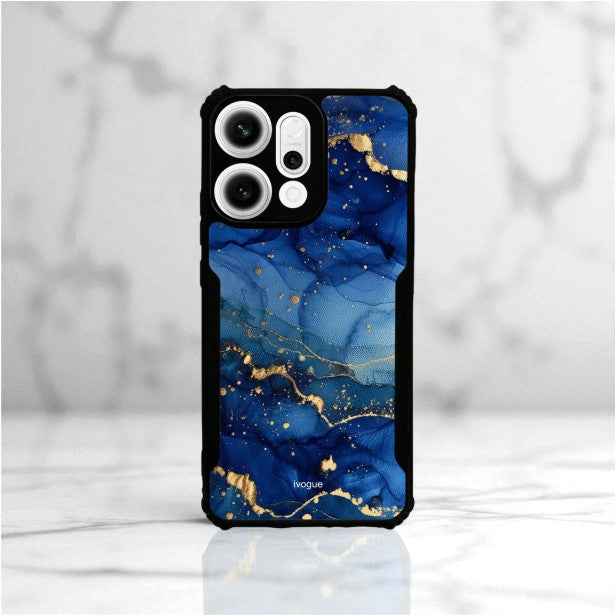 Blue Opulence Mobile Cover For OPPO Reno 14 Pro