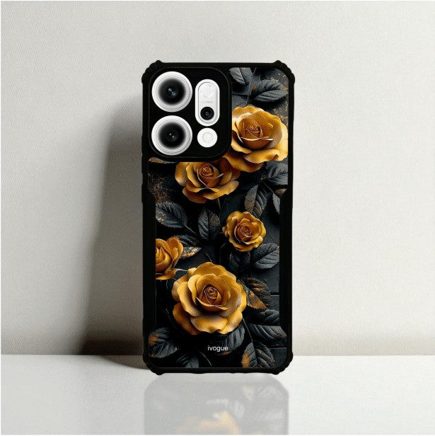 Golden Rose Mobile Cover For OPPO Reno 14 Pro