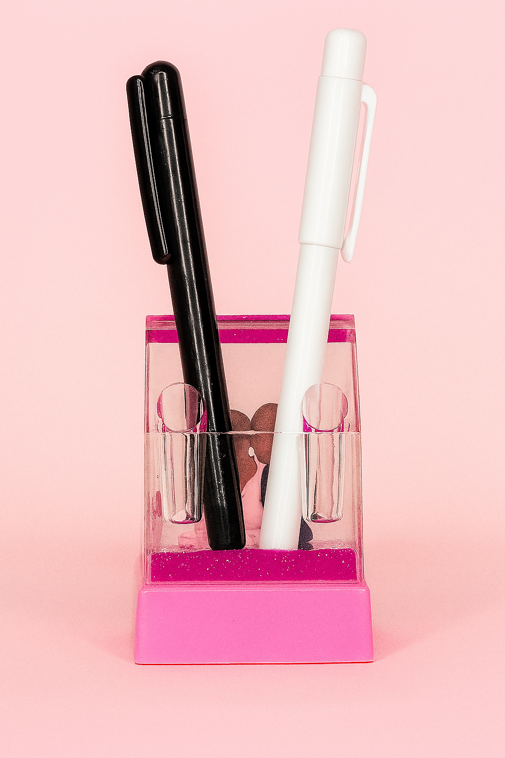 Forever Yours Love Cube Acrylic Liquid Motion Teddy Love Sign Block | Valentine's Day Gift | Romantic Desk Showpiece | Clear Decorative Display with Floating Glitter