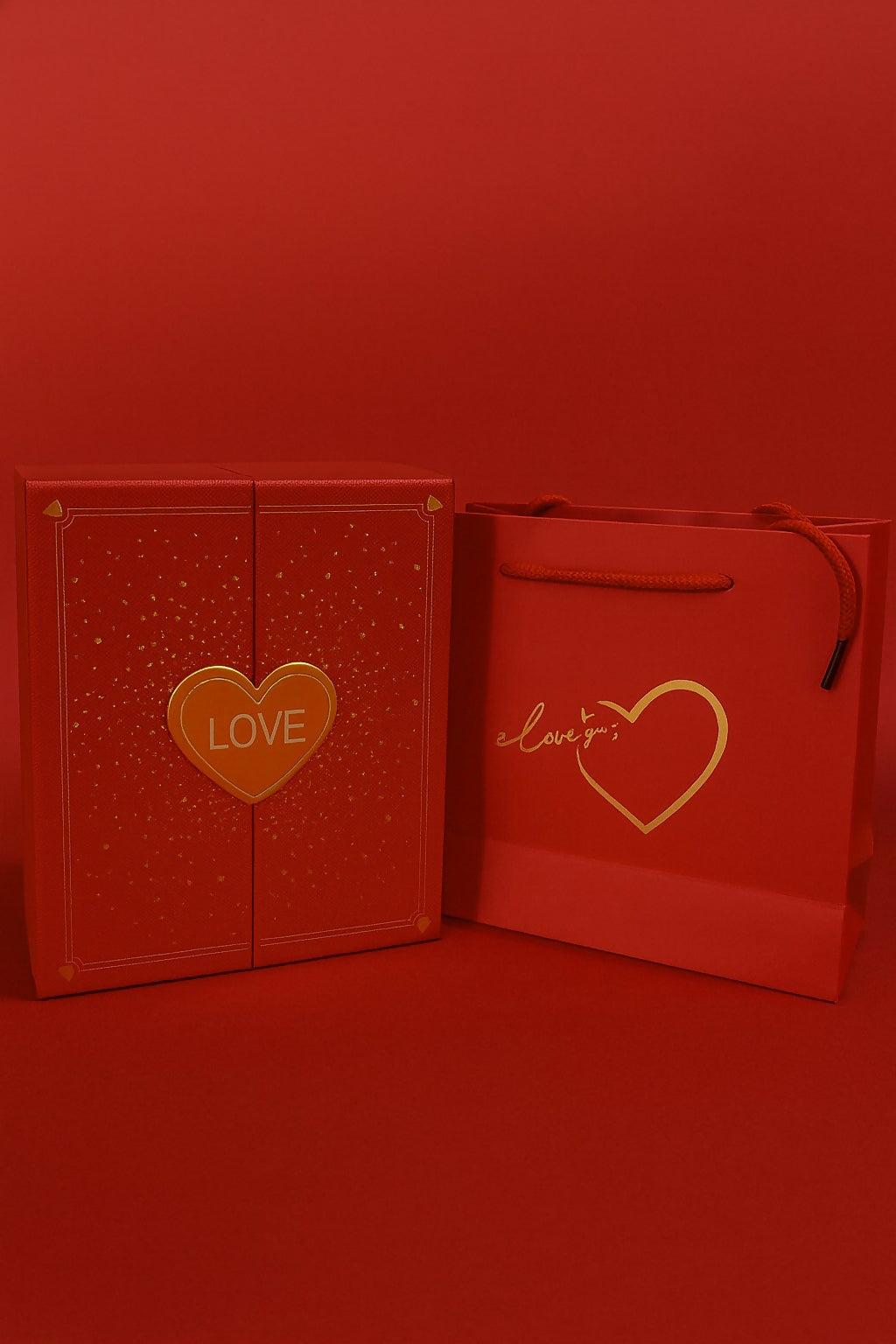 Luxury Red Jewelry Gift Box with Artificial Roses, Necklace & Earrings | Romantic Gift Set for Wife, Girlfriend, Mom | Perfect for Valentine’s Day, Anniversary, Wedding, Birthday & Special Surprises