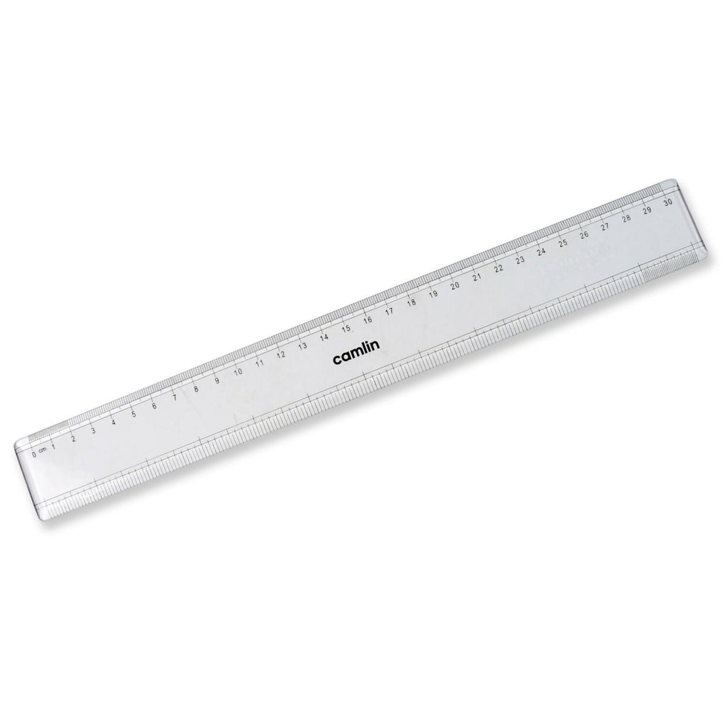 Camlin 30 cm Transparent Plastic Scale Ruler (1 Pc)