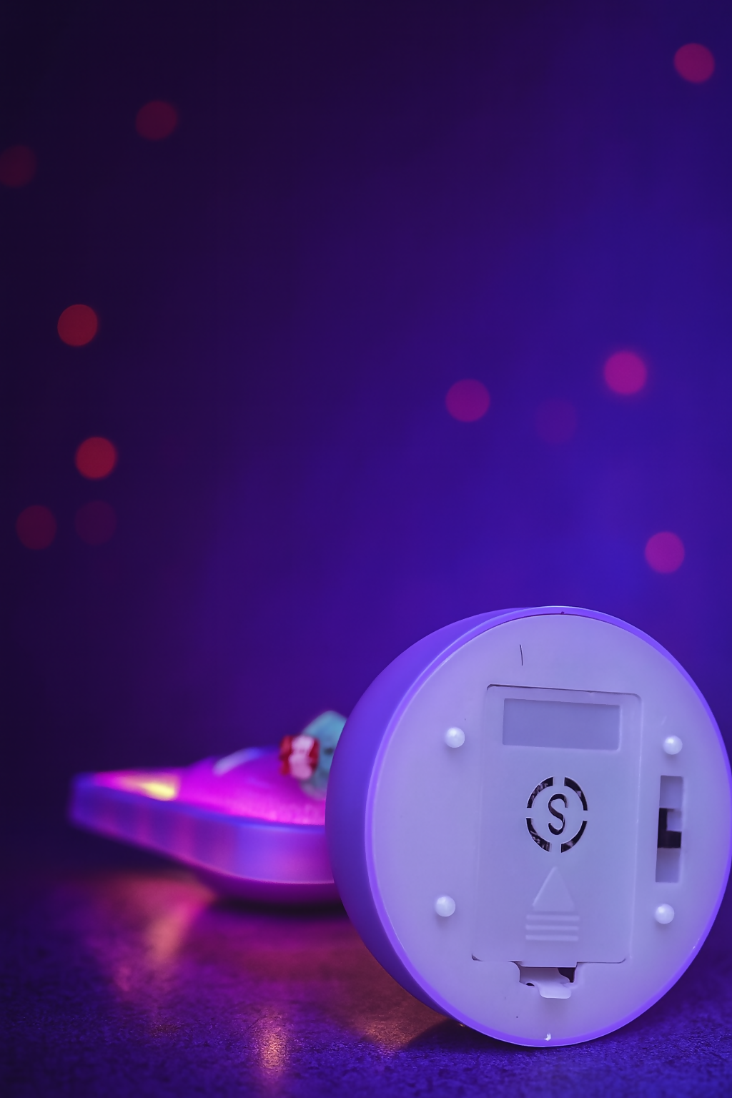 Purple Promise Love Showpiece Creative Love Couple Light Gift Set, Anniversary Christmas New Year Valentine's Decorative Showpiece