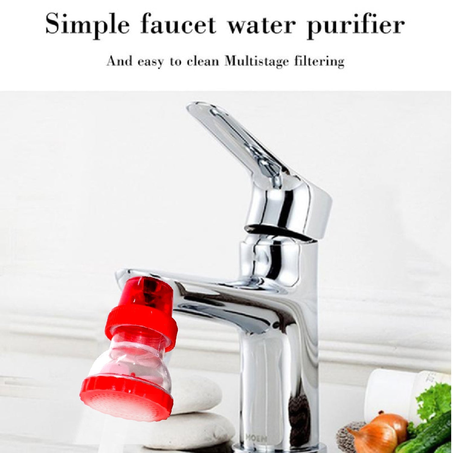 Big Plastic 360-Degree Shower Head Faucet