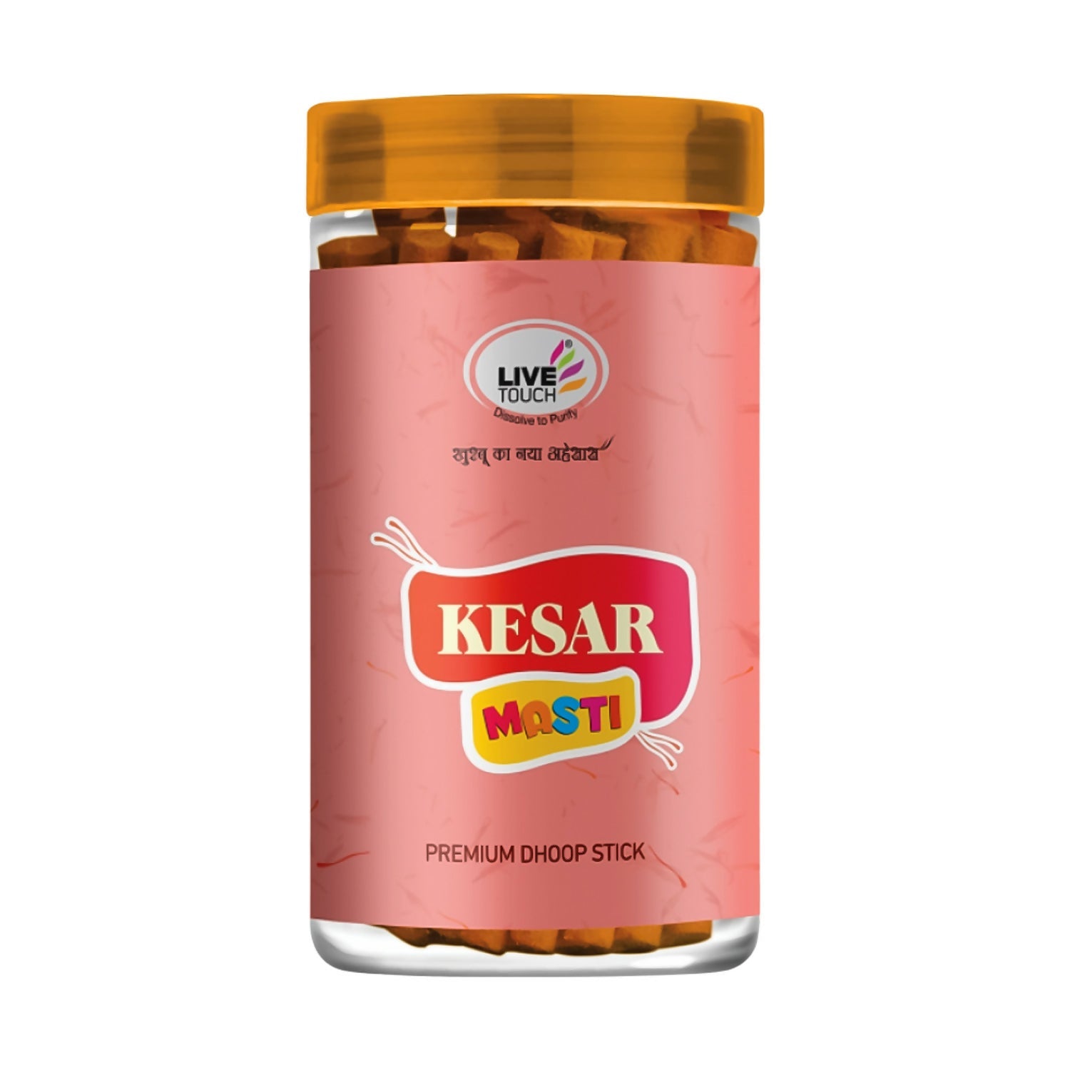 Live Touch Kesar Masti Premium Herbal Dhoop Stick