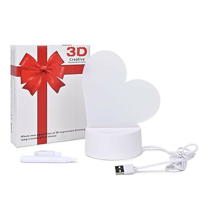 "Personalized LED Acrylic Message Board Lamp with Love Note Design – USB Rechargeable Night Light with Pen for Writing Custom Messages, Ideal for Anniversary, Valentine's Day, or Bedroom Decor