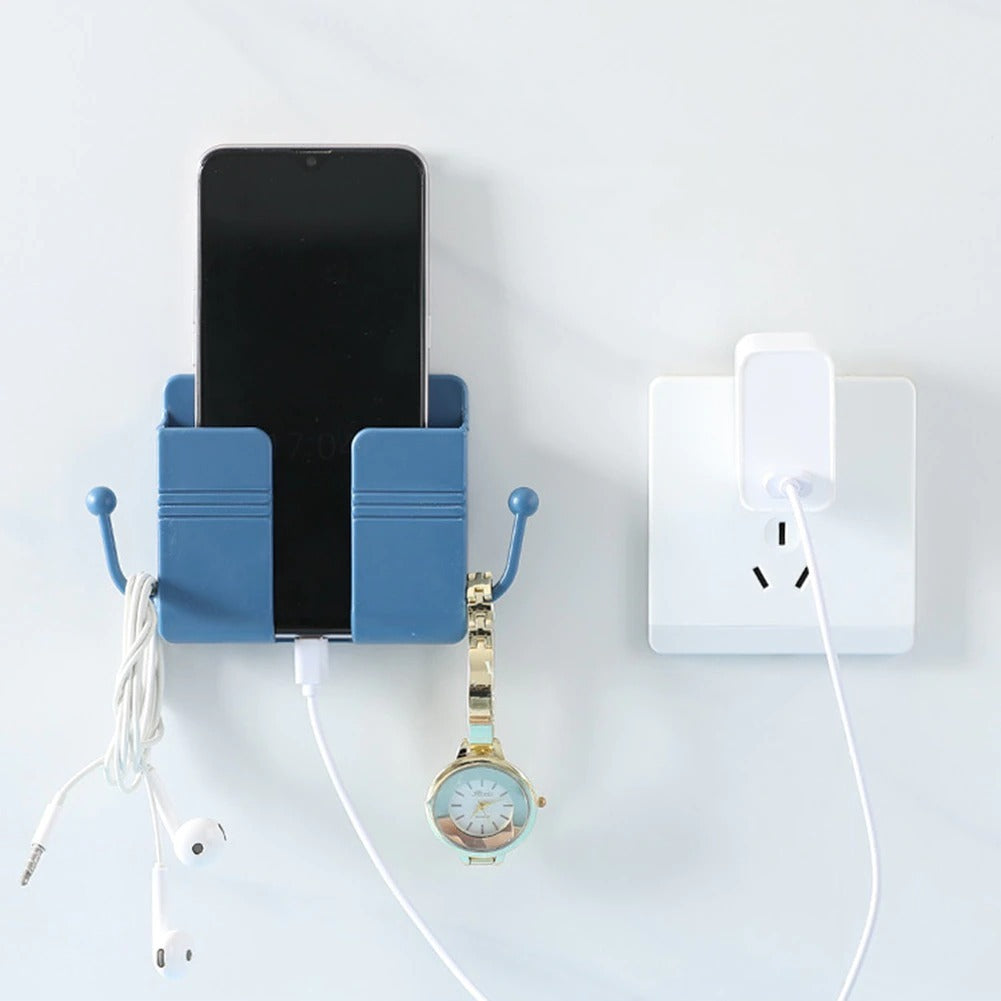 1 Pc Wallmount Mobile Stand With Hook Design used in all kinds of places including household and many more as a hanging support for and stuffs purposes.
