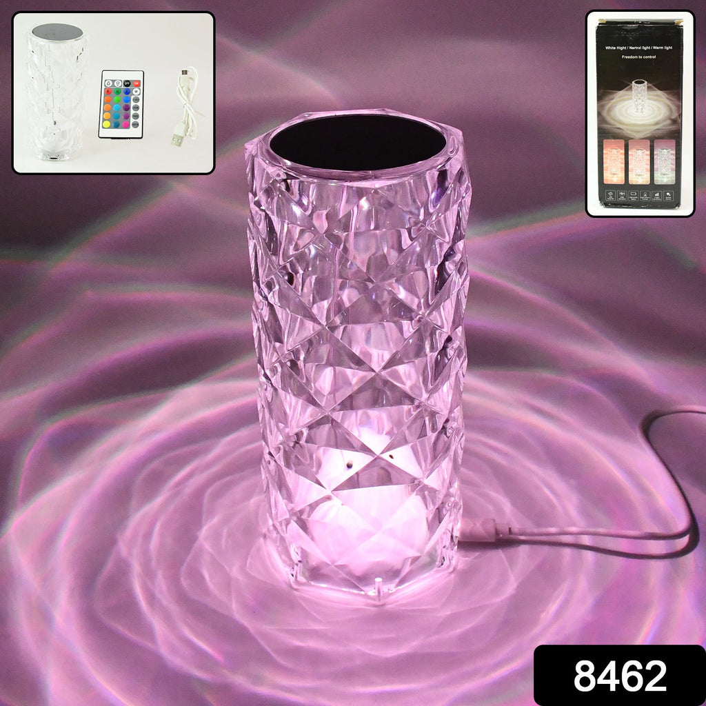 Crystal LED Touch Table Lamp with Remote Control