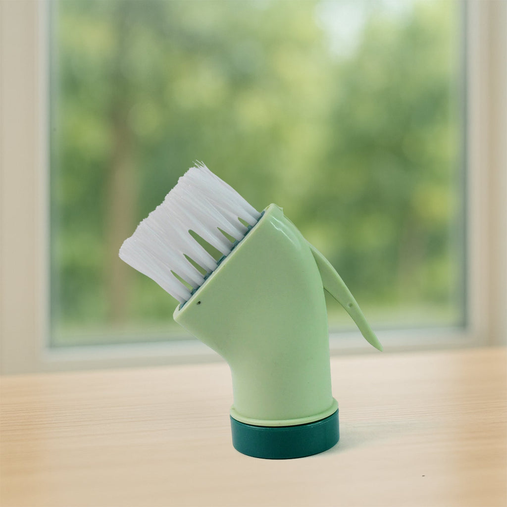 Multipurpose Bottle-Connectable Cleaning Brush with Built-In Scraper (1 Pc)