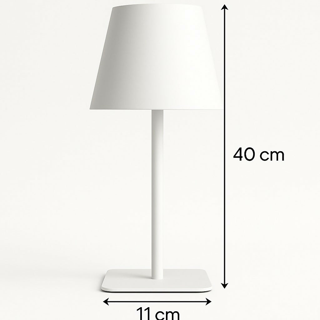 HOME DECOR Minimalist LED Table Lamp – Warm Light, Modern Bedside/Desk Lamp (White)