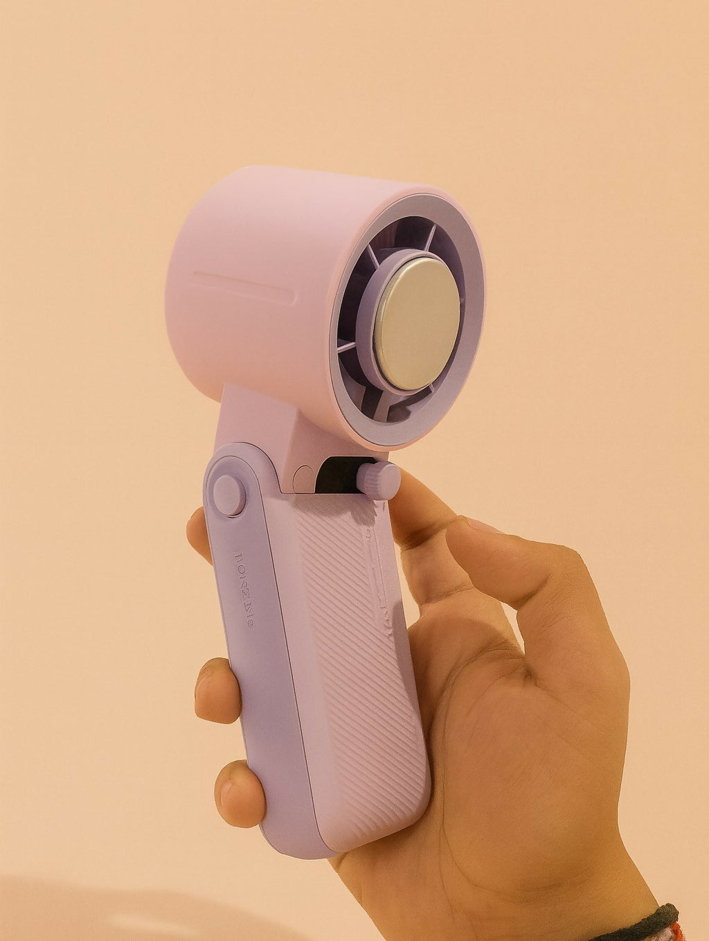 Portable Handheld Electric Fan with Cooling Metal Plate | 6000mAh Rechargeable USB Fan | Adjustable Speed Levels | Foldable Mini Desk & Travel Fan with Digital Display for Home, Office, Outdoor