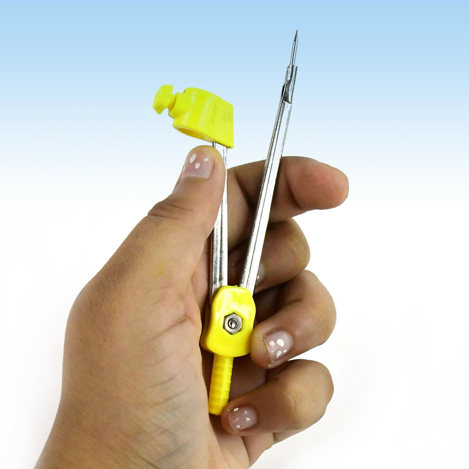 Camlin Compass – Durable Metal Body with Yellow Grip