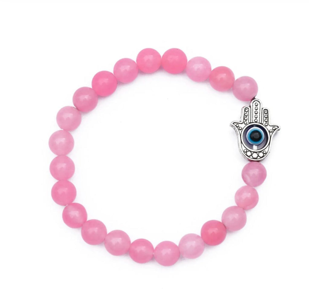 Natural Rose Quartz Reiki Chakra Healing  Bracelet – 8mm Semi-Precious Gemstone Beads for Yoga, Meditation & Feng Shui – Unisex Jewelry