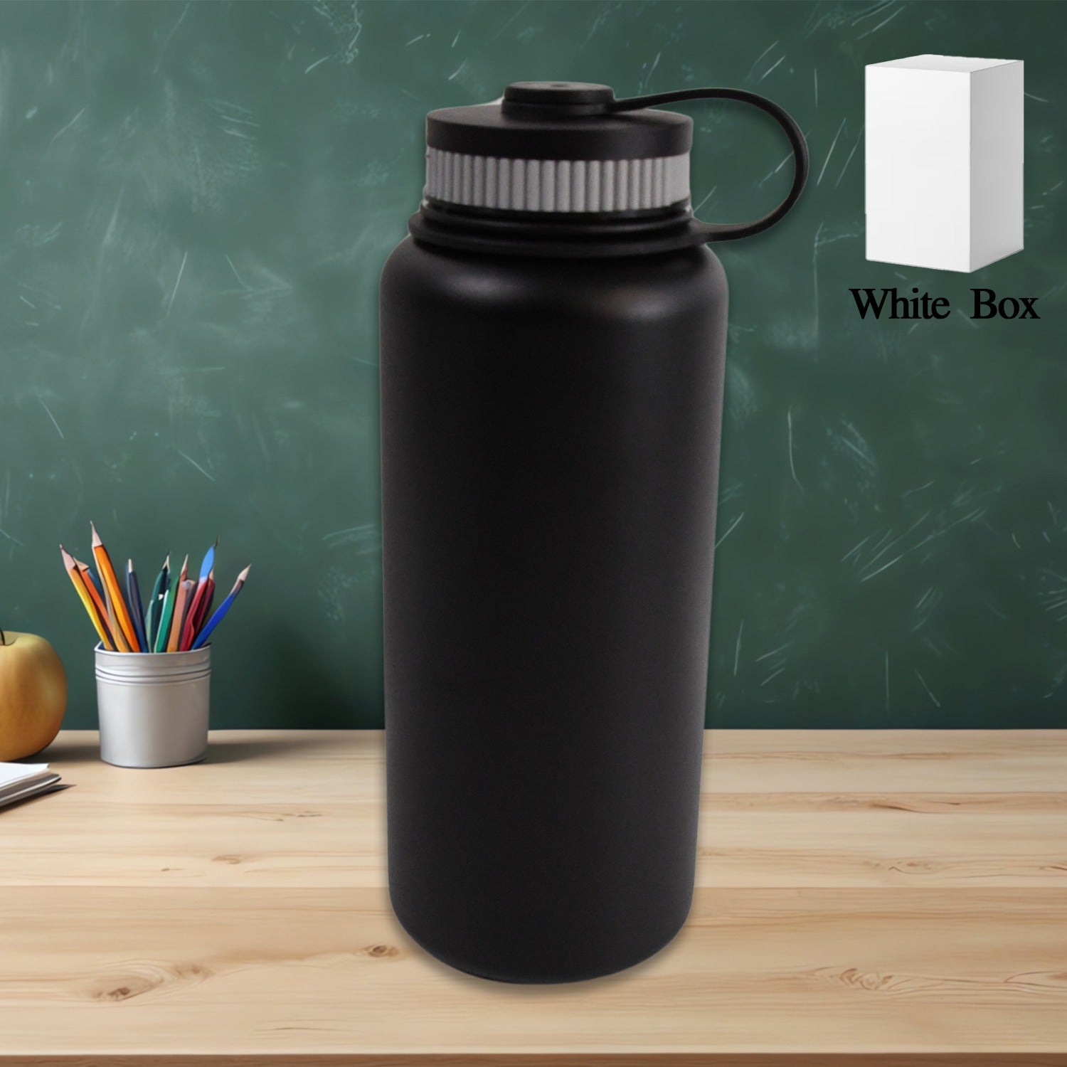 Customize Stainless Steel Double Wall Vacuum-Insulated Drink Water Bottle (1000 ML / Mix Color)