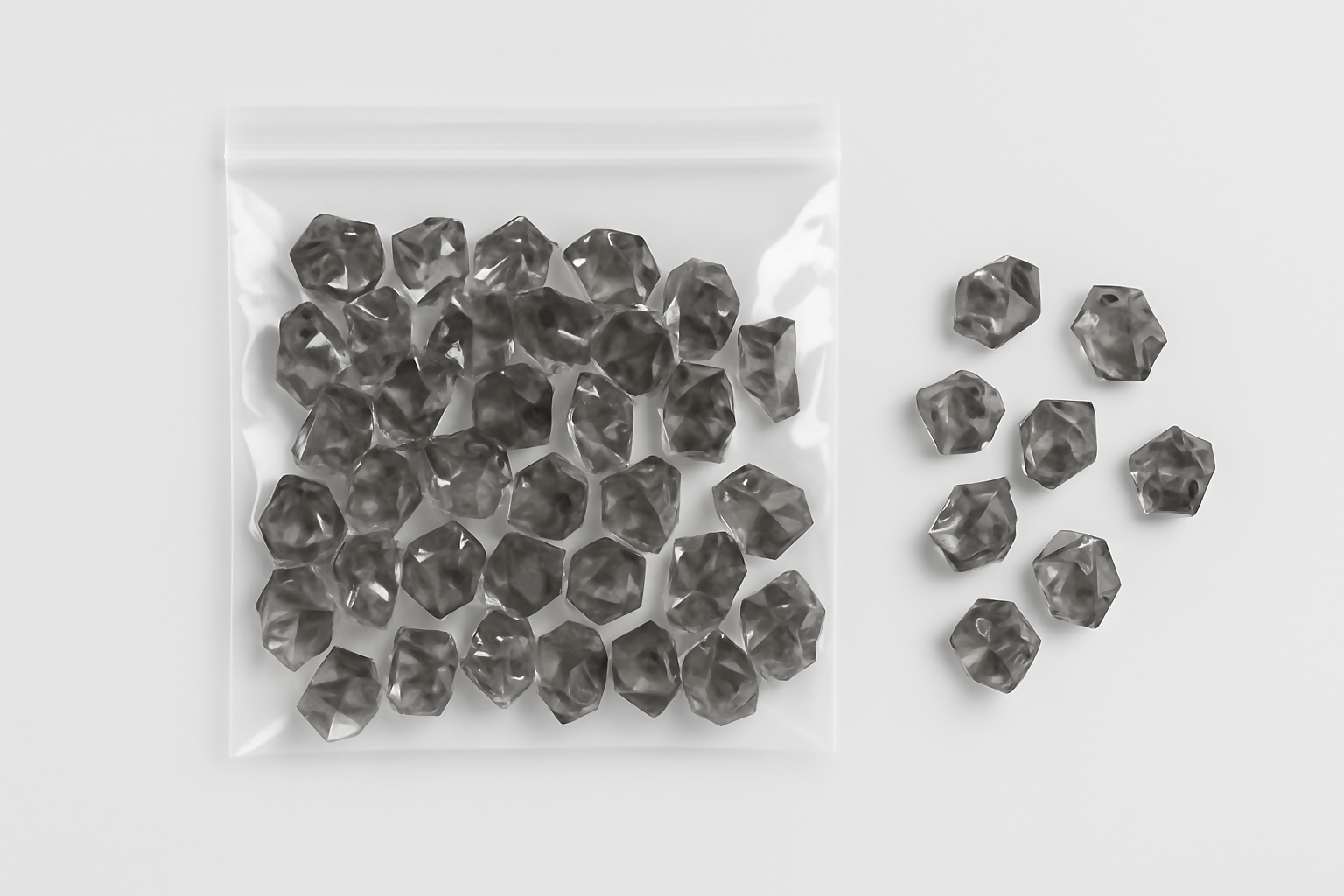 Clear Acrylic Diamond Gems – Decorative Crystal Stones for Vase Filler, Table Scatter & Craft Projects