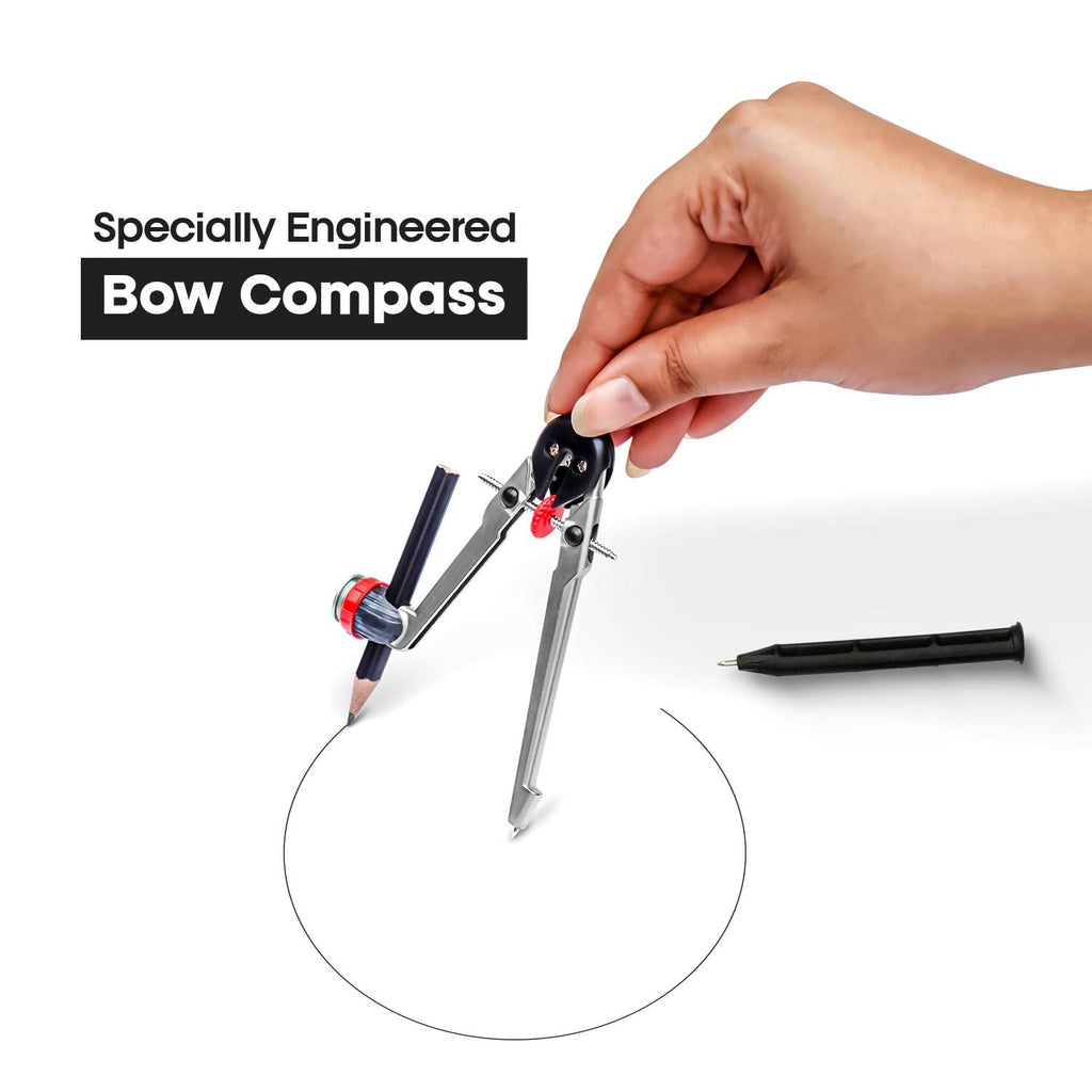 Camlin Scholar Pro Geometry Box – 12-Piece Maths Drawing Instruments Set