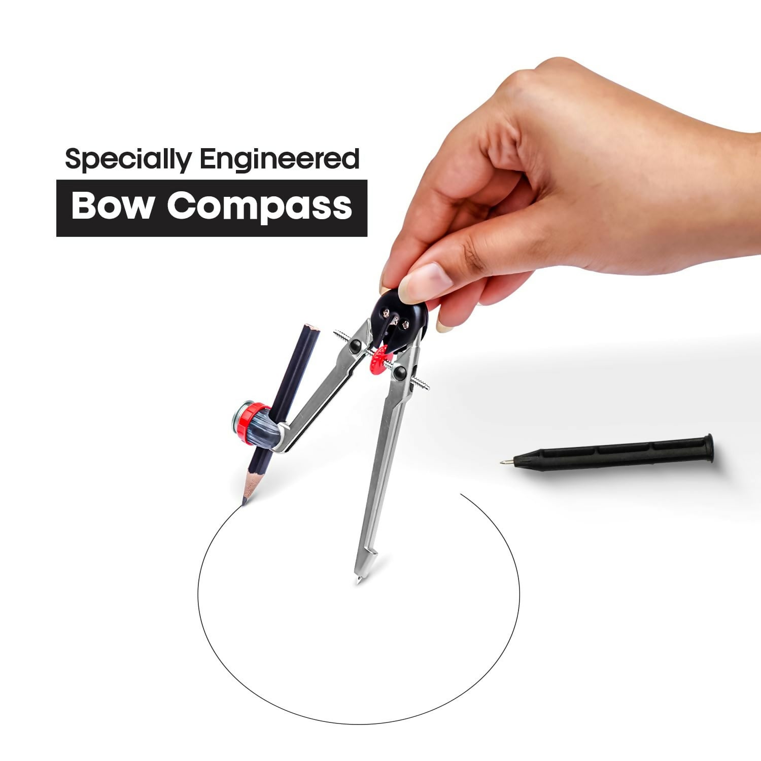 Camlin Scholar Pro Geometry Box – 12-Piece Maths Drawing Instruments Set