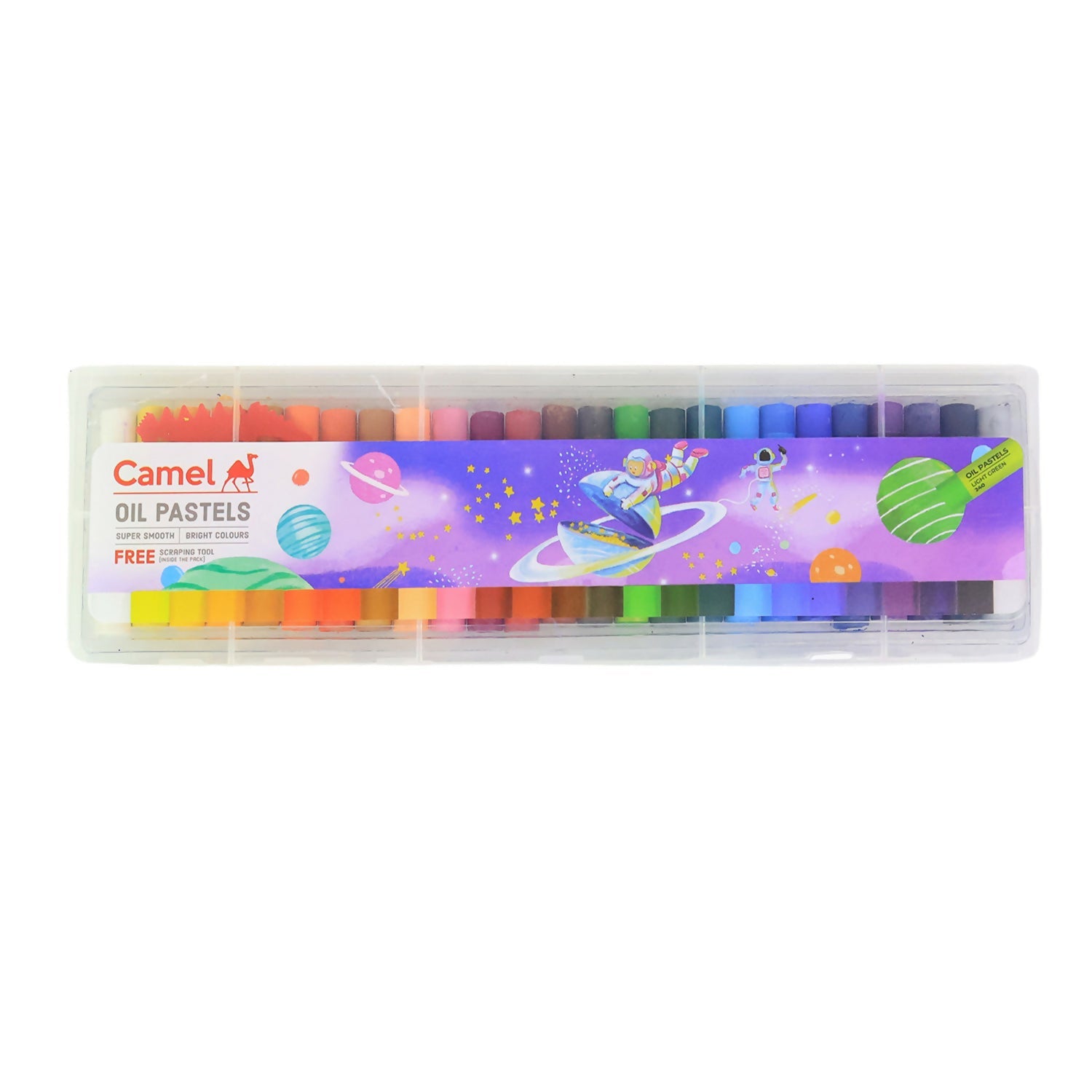 Camel Oil Pastels 25 Assorted Shades with Free Scraping Tool