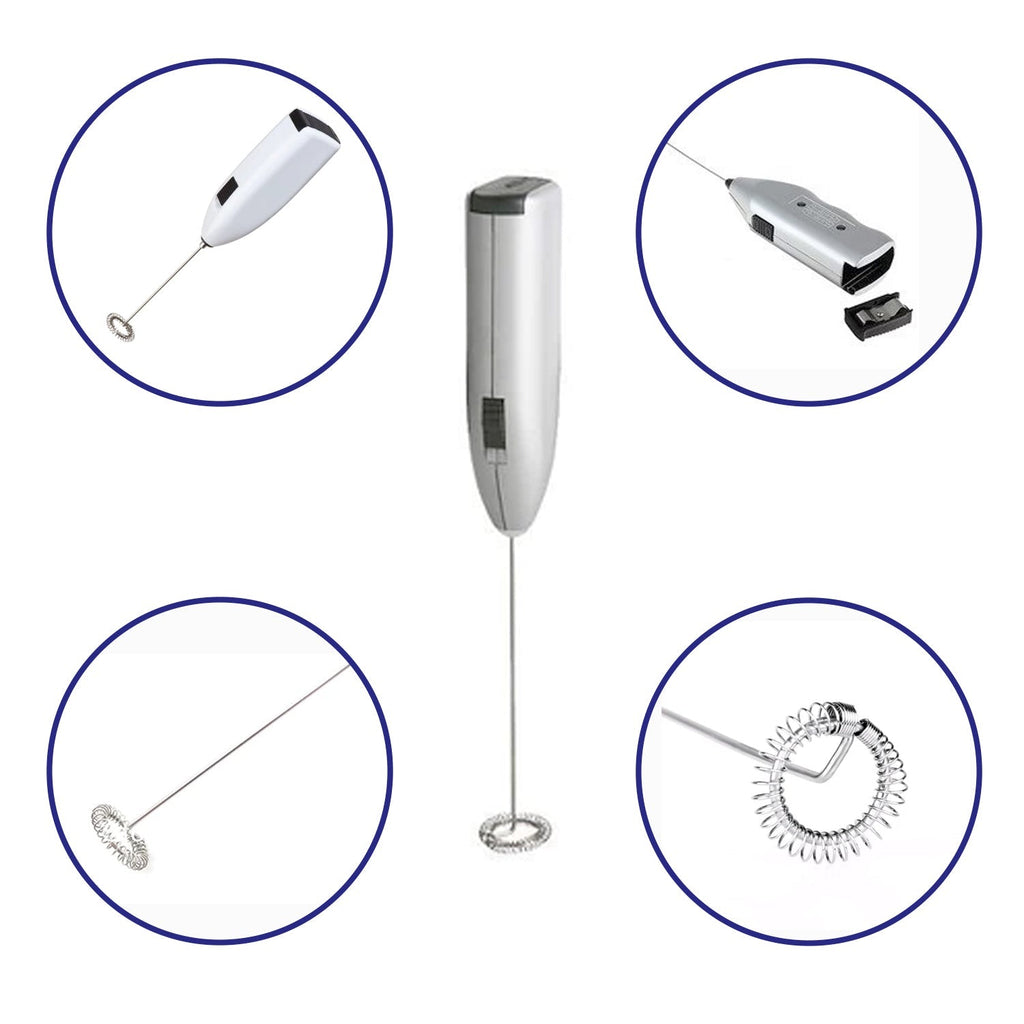 Electric Handheld Milk Wand Mixer Frother For Latte Coffee Hot Milk (Battery Not Included)