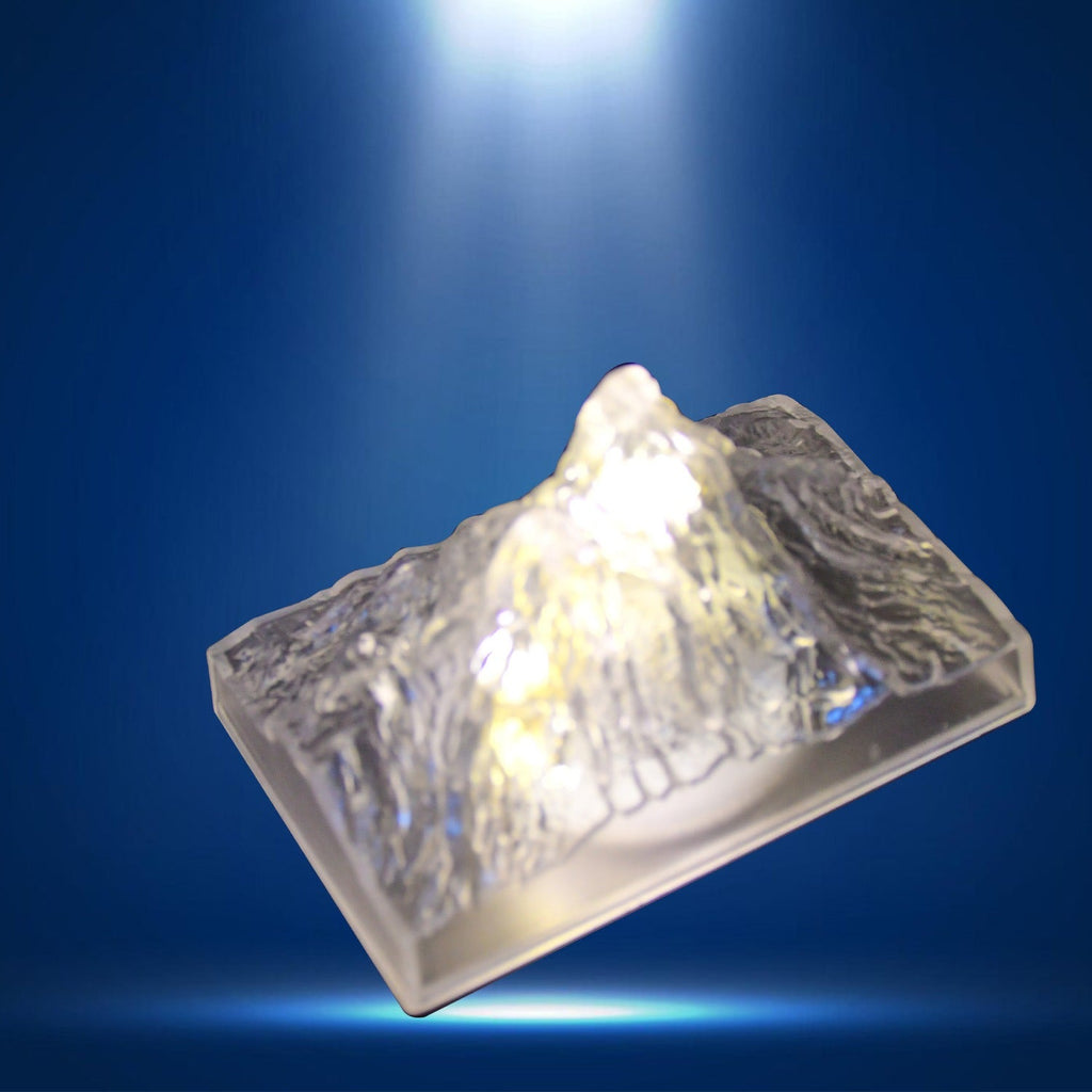 Unique Plastic Night Light: Flameless LED, Diwali (Iceberg Design, Gift)