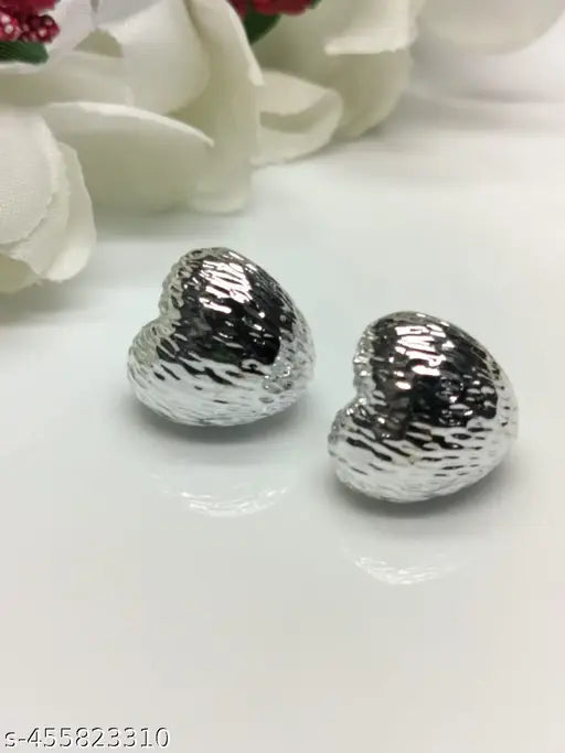 Partywear Heartshaped Ear Studs