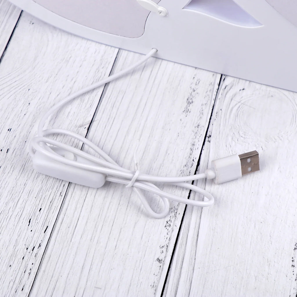 Heart-Shaped Dual Mirror with LED Light – Decorative Romantic Table Mirror Hearts of Love LED Magic Mirror Photo Frame