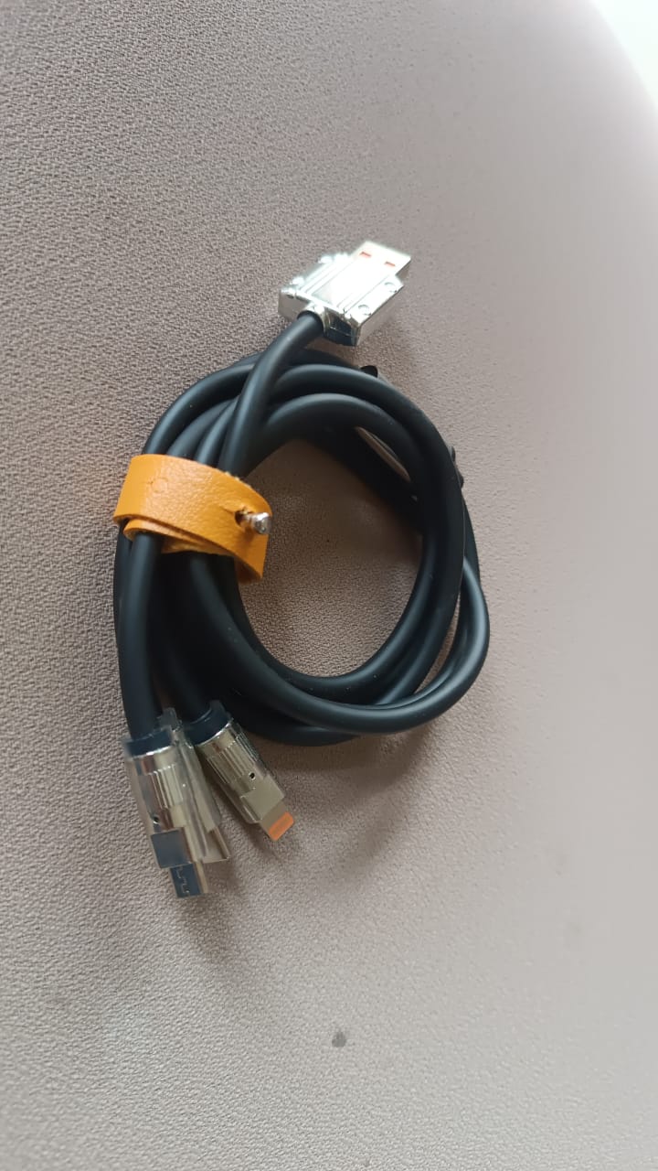 3 in 1 Multi Super Fast Charging Cable (1 Pc / 2 Mtr.)