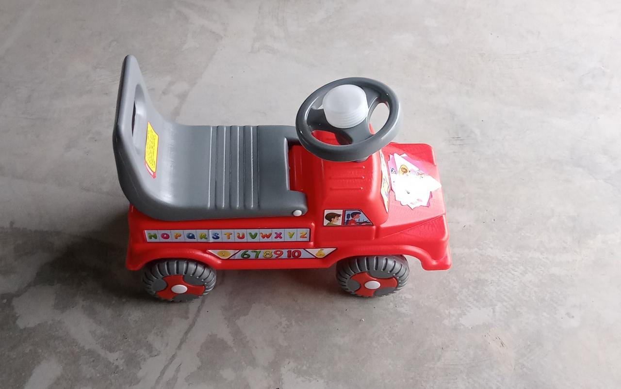 Kids Baby Ride-On Push Car with Musical Horn & Backrest – Perfect Toy for Toddlers