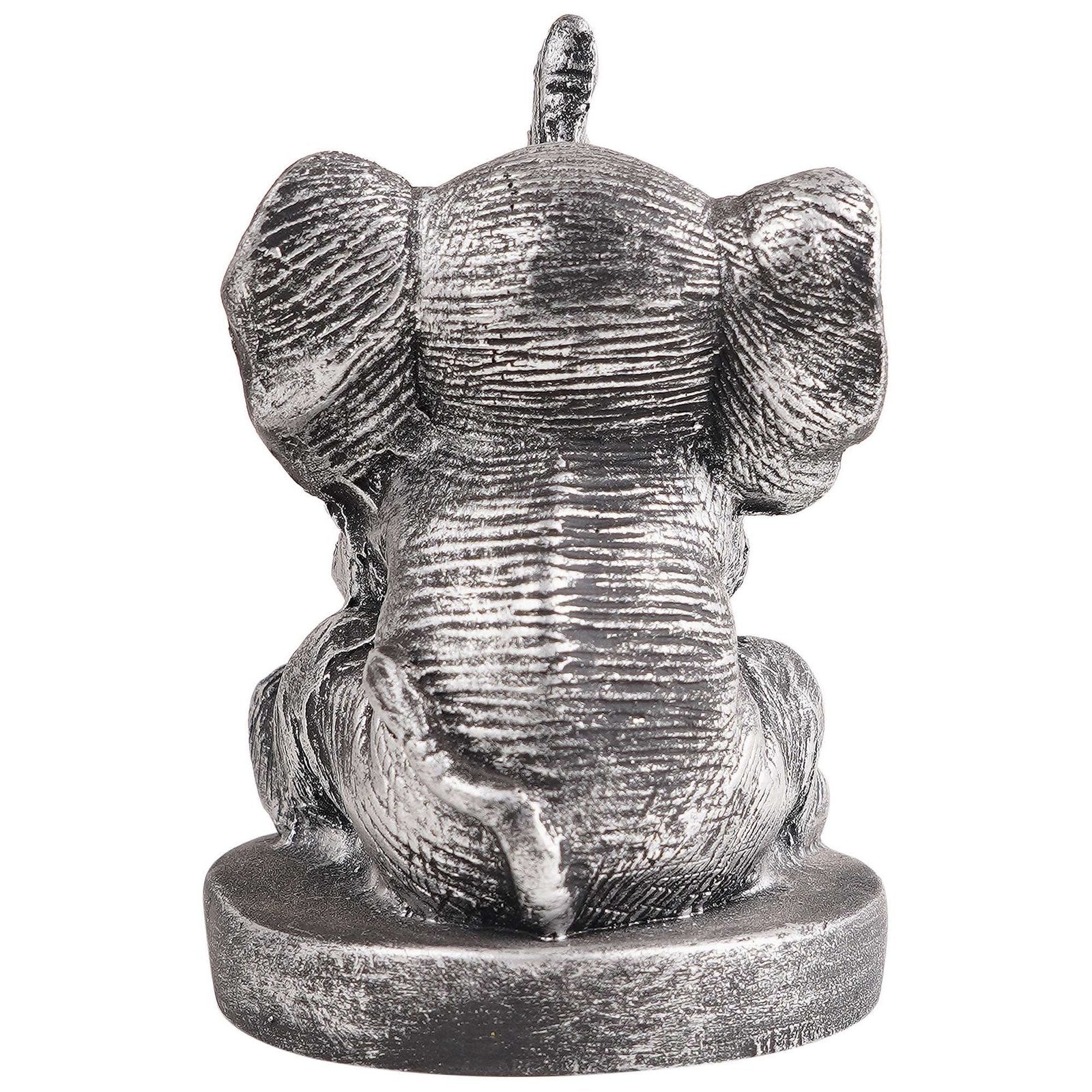 Resin Elephant Playing Musical Instrument Showpiece For Home Dcor Living Room Bedroom Table Top