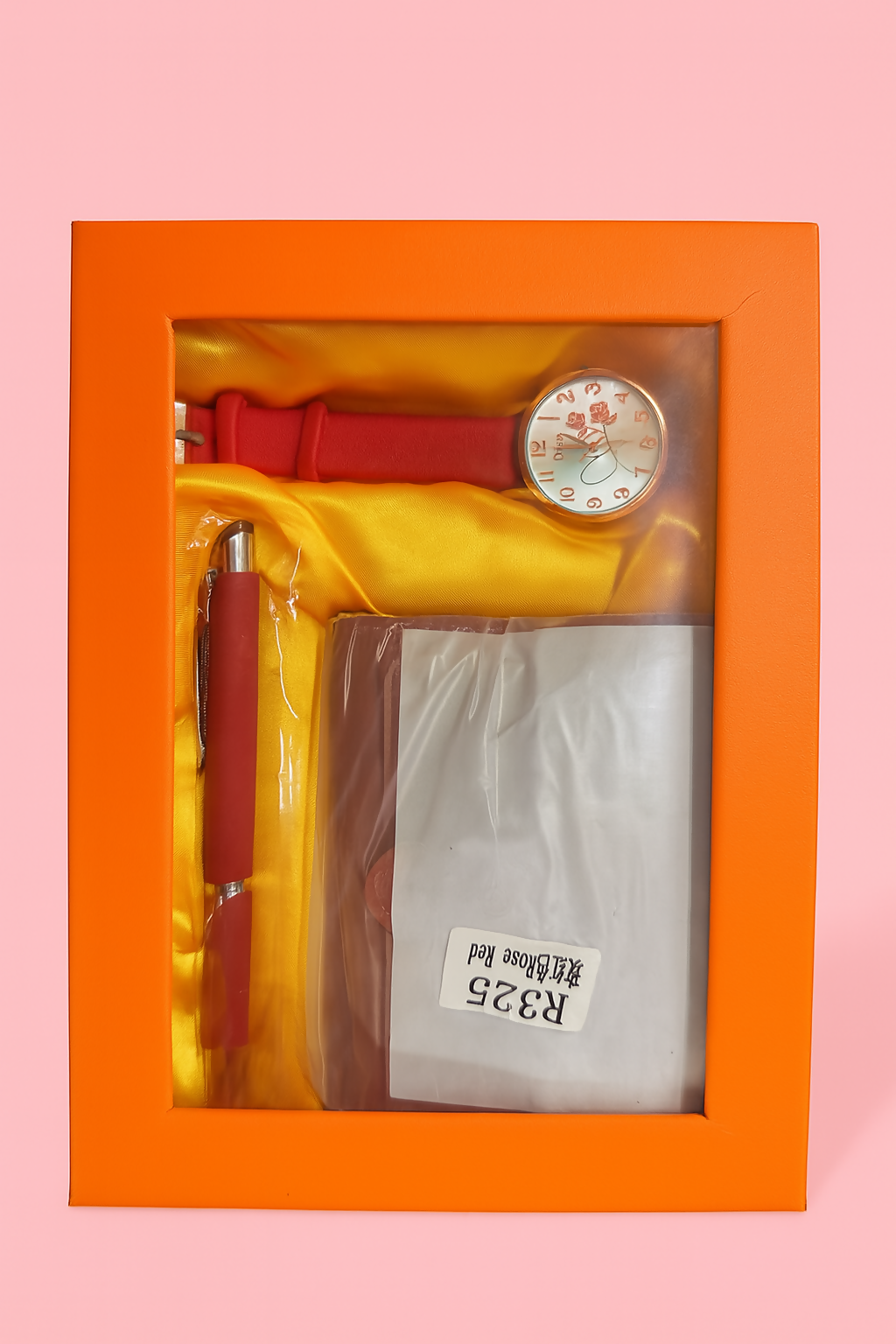 Premium Women’s Gift Set Combo – Elegant Red Watch, Stylish Wallet & Smooth Writing Pen – Ideal for Birthdays, Anniversaries & Special Occasions