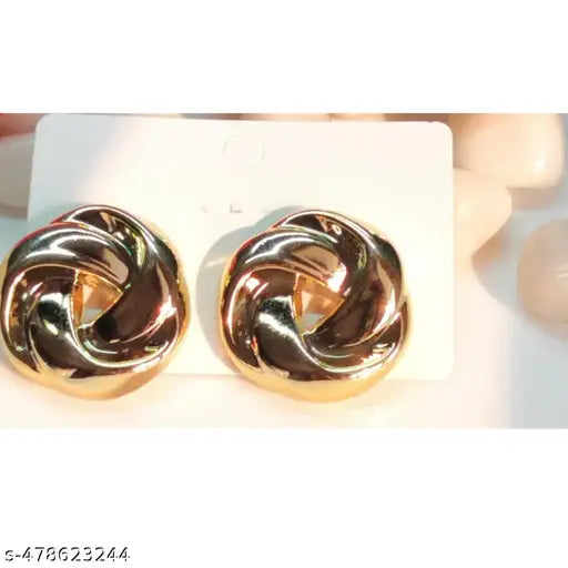 Stainless Steel Partywear gold and Silver plated Studs