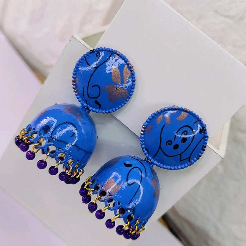 Jhumka Earrings / Buti for Women & Girls (1 Pair / Mix Color & Design)