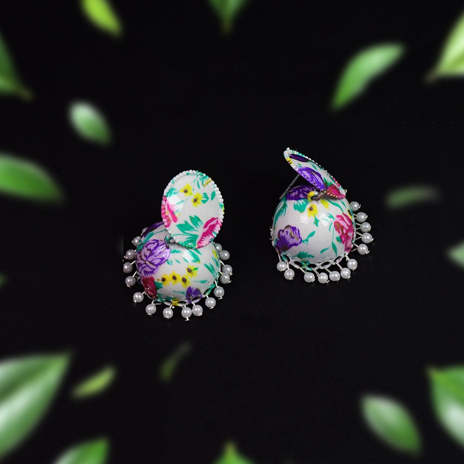 Jhumka Earrings / Buti for Women & Girls (1 Pair / Mix Color & Design)