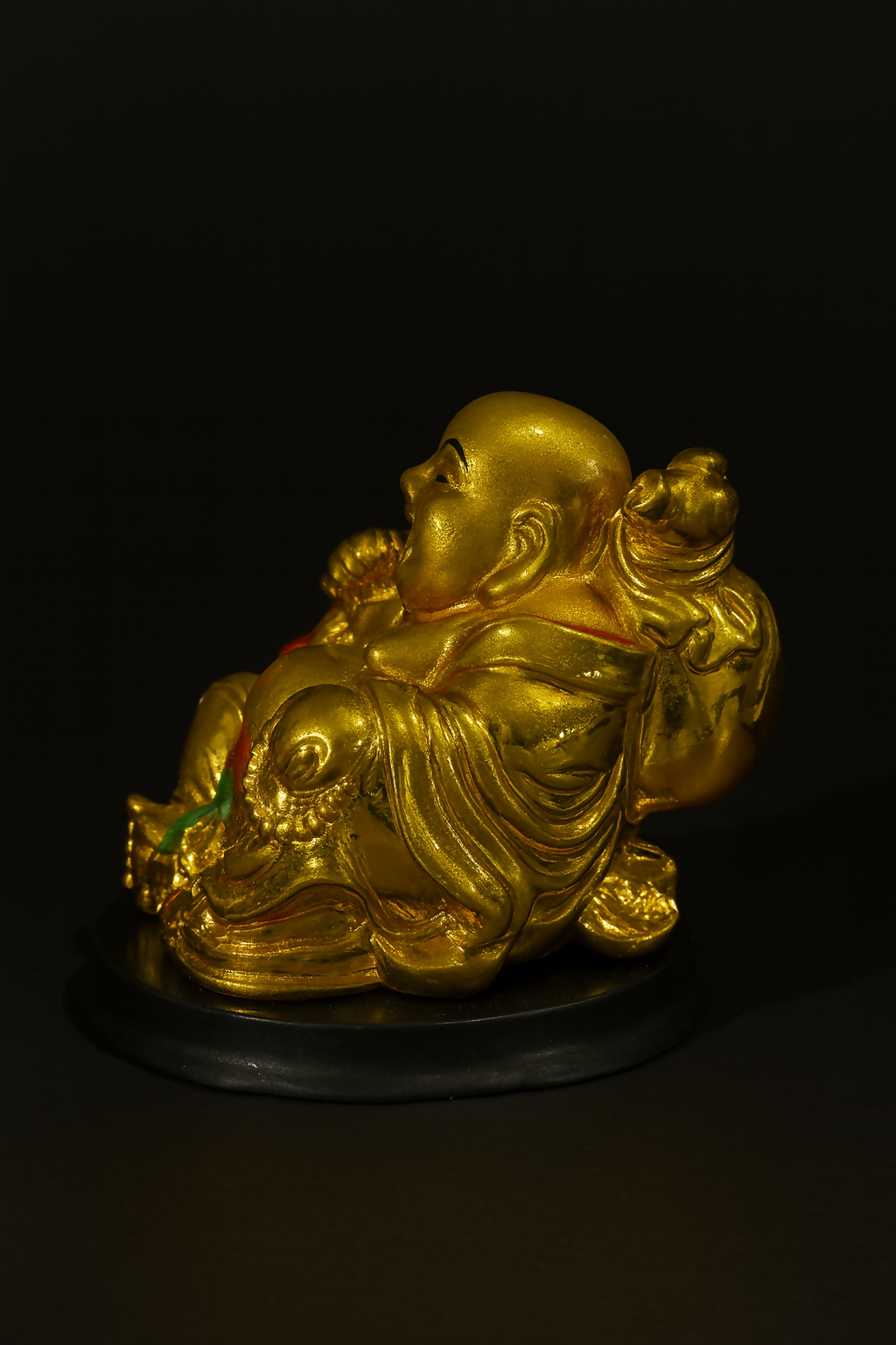 Golden Laughing Buddha Idol for Home Decor – Smiling Buddha Statue