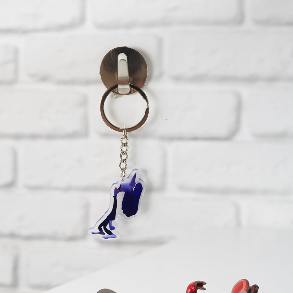 Cute Cartoon Character Acrylic Keychain (1 Pc)