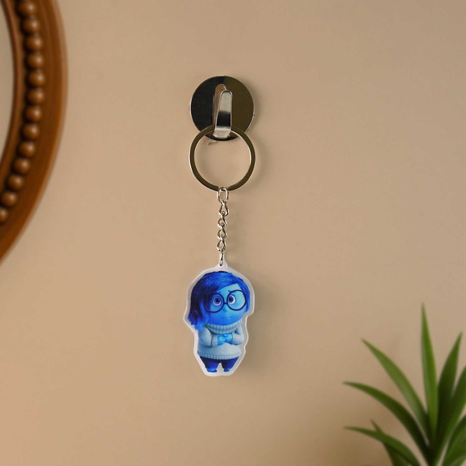 Cartoon Character-Themed Acrylic Keychain (1 Pc)