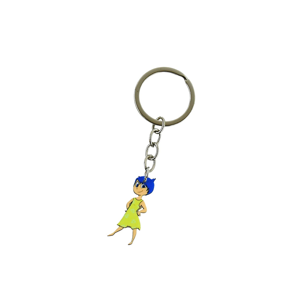 Cartoon Character Soft PVC Keychain with Haired Girl Design (1 Pc)