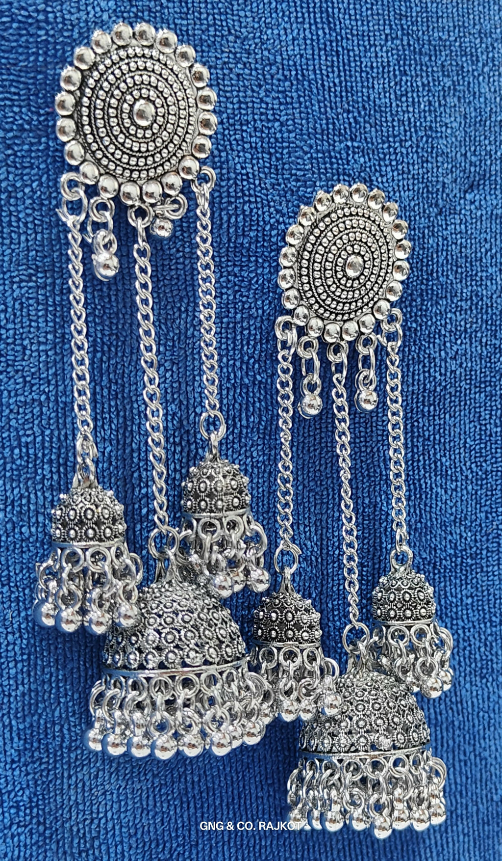 Silver Jhumka Earings