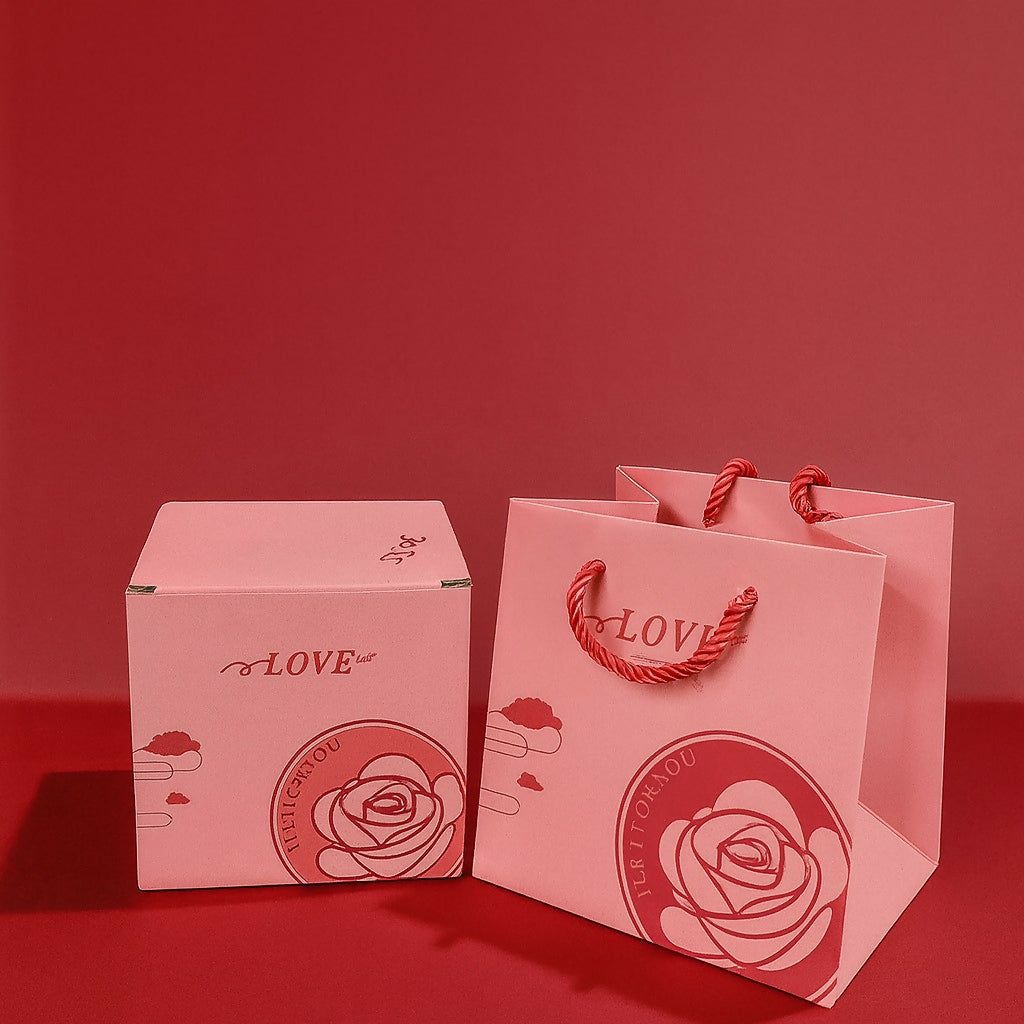 Luxury Pink Rose Jewelry Box with Transparent Dome – Artificial Rose with Hidden Jewelry Storage, Gift Bag & Premium Packaging for Women, Romantic Birthday, Anniversary, Valentine’s Day & Wedding Gifts