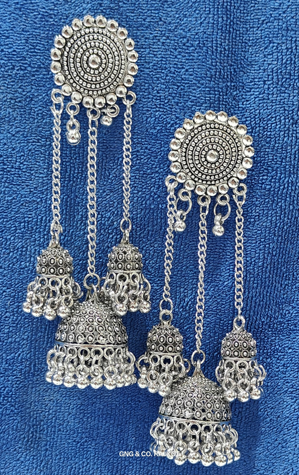 Silver Jhumka Earings
