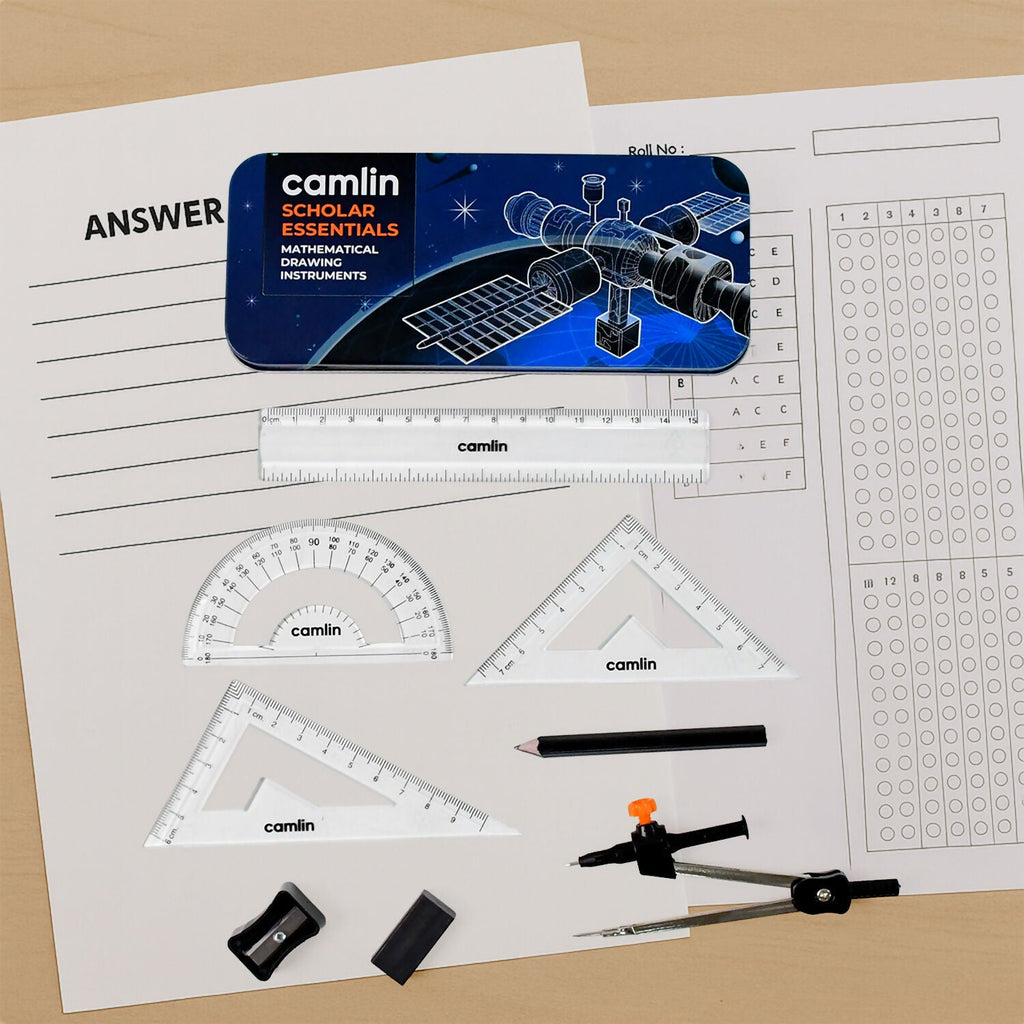Camlin Scholar Essentials – Mathematical Drawing Instruments Box