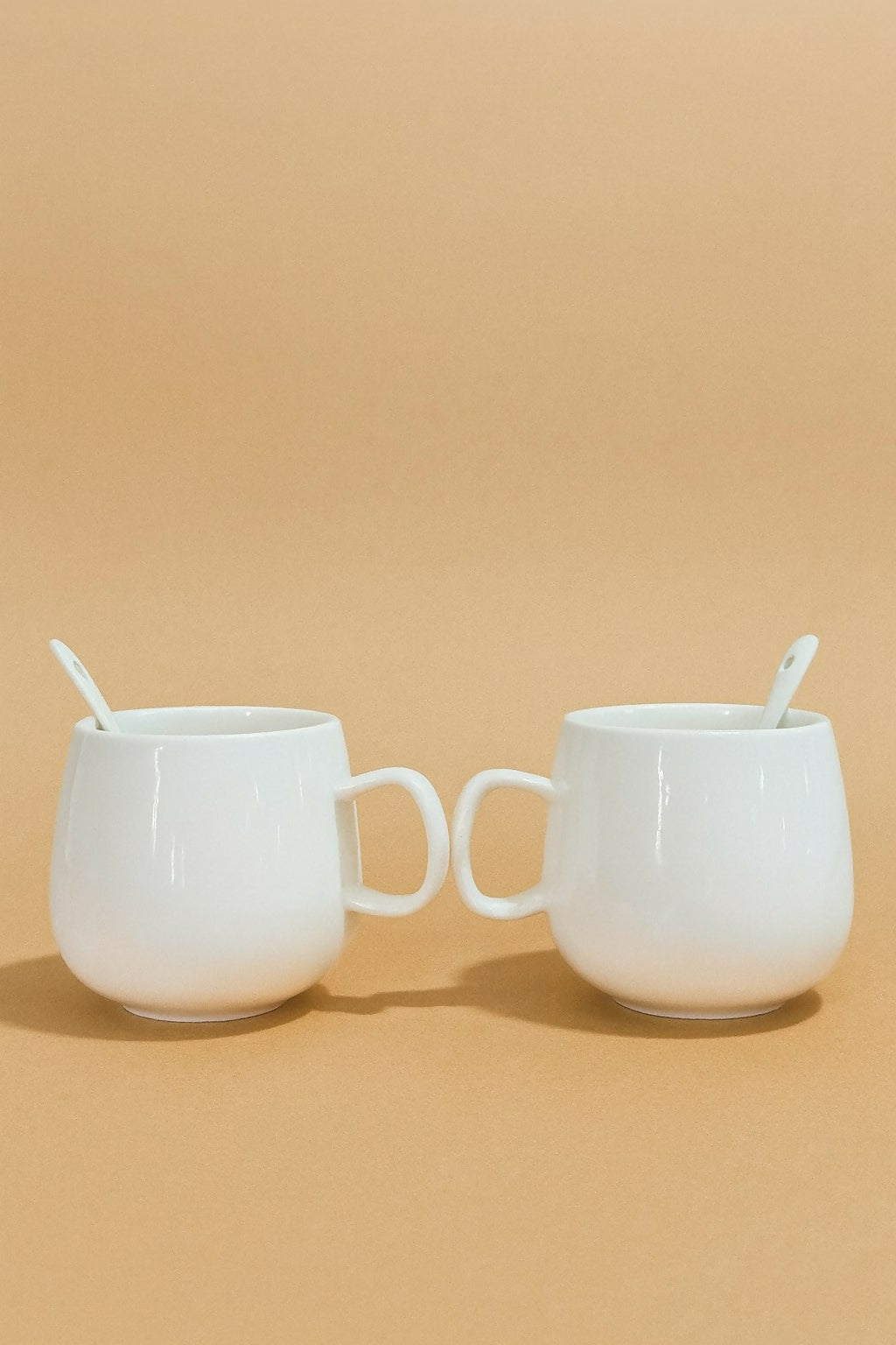 Teddy Bear Couple Ceramic Mug Gift Set with Matching Spoons | Cute Cartoon Coffee & Milk Cups | Romantic Anniversary, Valentine’s Day, Birthday & Wedding Gift for Couples