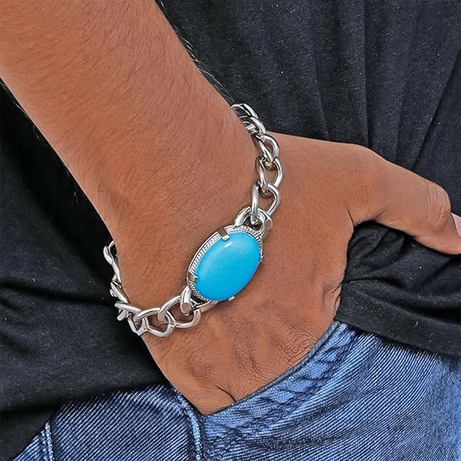 Salman Khan Style Steel Bracelet for Men – Stylish and Durable